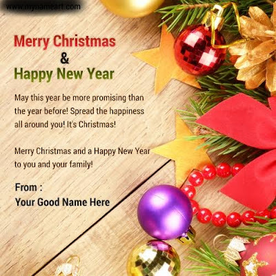 Christmas and New year greetings, happy new year 