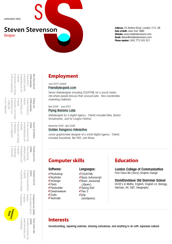 Resume Website Templates