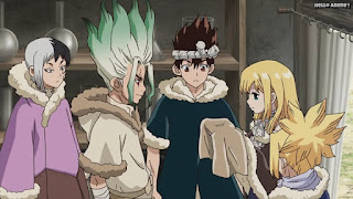 ドクターストーンアニメ 1期24話 最終回 石神白夜 ルリ クロム あさぎりゲン | Dr. STONE Episode 24