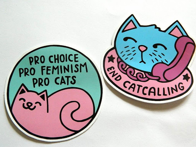 Punky Pins Feminist Stickers