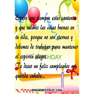 Feliz Cumpleaños Cuñada 💥【 IMÁGENES Feliz Cumpleaños