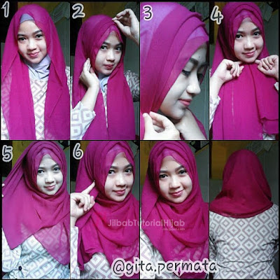 Tutorial Hijab Pashmina untuk ke Kantor  Jilbab Tutorial Hijab