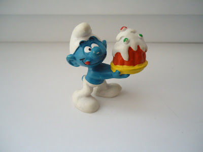 Cake Smurf Figure West Germany Bully Peyo