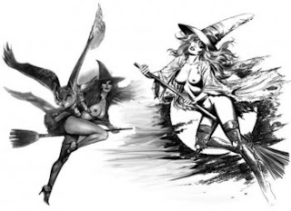 black and white wild witches