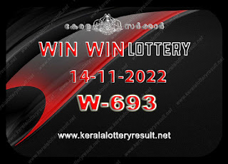 Live Kerala Lottery Result Today 14.11.22 Win Win Lottery W 693 Results online