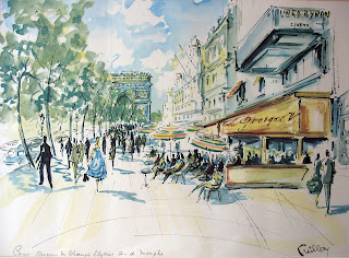 Paris (avenue des Champs Elysées Arc de Triomphe) by Cuillery(sp?)