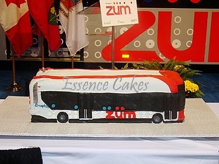  a cake to launch the new ZUM zoom transit bus in the city of Brampton