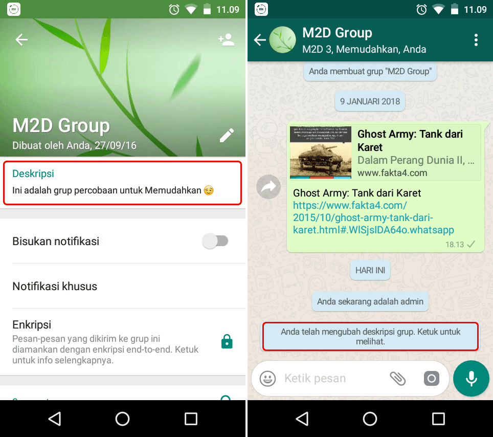 Menambahkan Deskripsi Grup WhatsApp Memudahkan