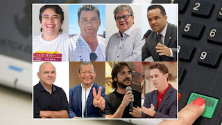   Pesquisa RealTime para governador da Paraíba: João Azevêdo, 33%; Veneziano, 17%; Nilvan, 15%; Pedro, 14%