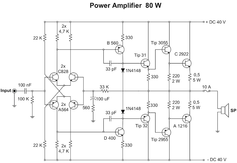 51+ Inspirasi Skema Power Amplifier 400 Watt, Skema Power