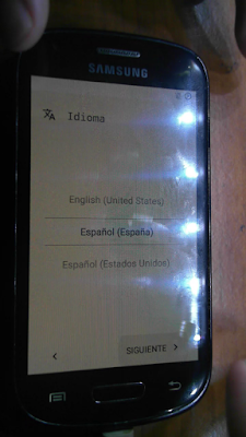 Asistente configuración inicial android 7 s3 mini