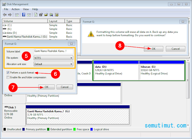 cara format flashdisk dengan hdd low level