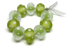 Green Glass Beads