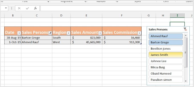 Microsoft Excel Table Slicers | Advance Data Filter 