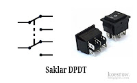 Jenis saklar listrik DPDT (Double Pole Double Throw)