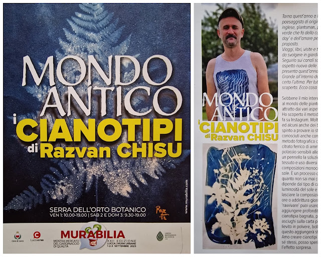 Razvan Chisu - Cyanotypes exhibition at Murabilia 2023, Lucca, Italy