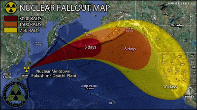 Mapa Lluvia Radioactiva Japon