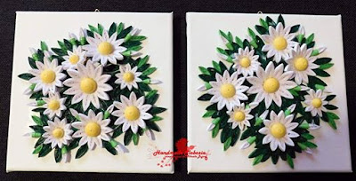 Tablou Quilling "Flori de primavara" (Quilling Painting "Spring Flowers")