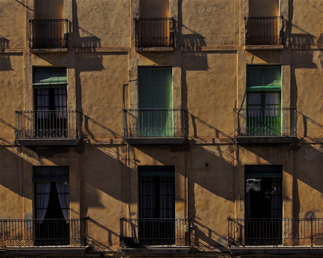 old windows cardona spain streets europe