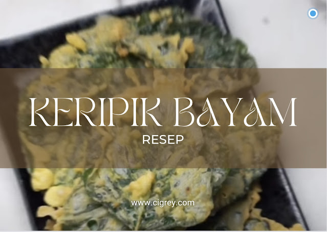 Resep Keripik Bayam Takaran Sendok