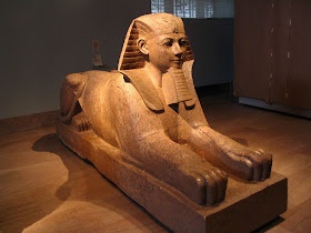 Sphinx sculpture in Metropolitan Museum of Art, New York