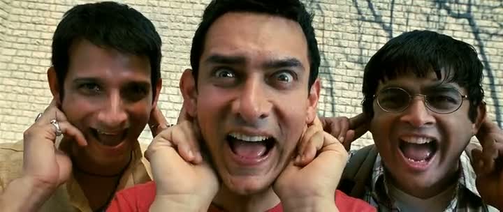 Screen Shot Of Hindi Movie 3 Idiots 2009 300MB Short Size Download And Watch Online Free at worldfree4u.com