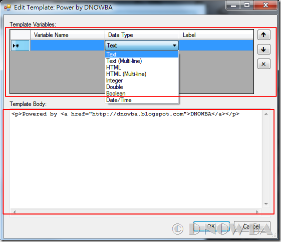 Dynamic Template Plugin for Windows Live Writer