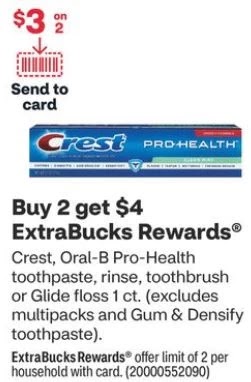 FREE Crest Pro-Health Toothpaste at CVS 1/29-2/4