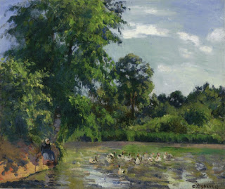 Ducks on the Pond at Montfoucault, 1874