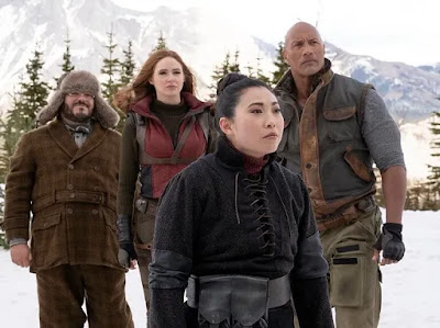 jumanji the next level cast The Rock Dwayne Johnson, Jack Black, Karen Gillan, Awkwafina