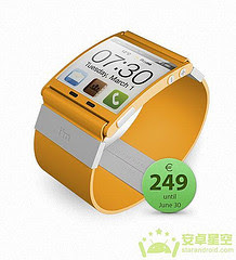 Android Access Microblogging, Colorful Watch Yellow Microblogging