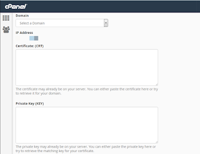 install ssl certificate and private key