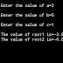 C program to find the all roots of a quardratic equation-using if statement | My CS Tutorial