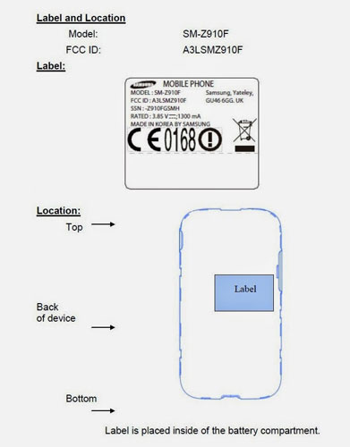 Samsung SM-Z910F aka Samsung Z Kantongi Lisensi FCC