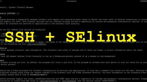 При смене дефолтного порта SSH в Centos 7 возникает ошибка:       Bind to port 1234 on 0.0.0.0 failed: Permission denied.