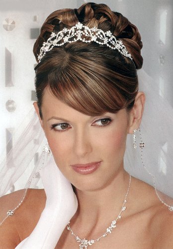 This is a classic hairstyle that works well for formal weddings.
