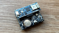 The Arduino/DS3231/12V board with the Arduino Nano 33 IoT mounted