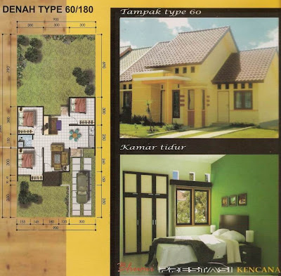 contoh rumah minimalis type 60/180