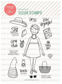 Beachy Lady Stamp Set
