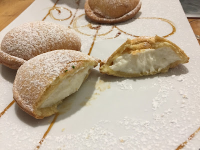 Fried ricotta dessert at LoSteri Ragusa.