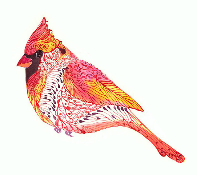 Cardinal Bird Art