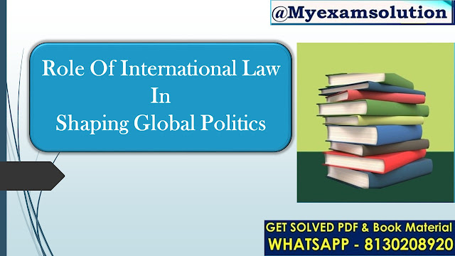What is the role of international law in shaping global politics