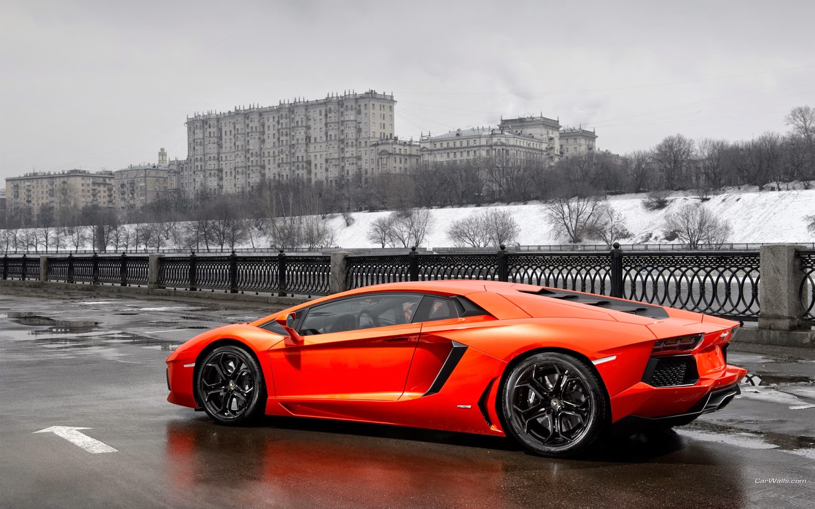 Lamborghini Aventador Orange HD Wallpaper | Galery Car Wallpaper