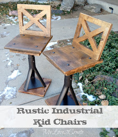 Chairs make from old car jacks