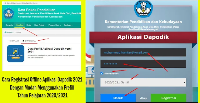 Cara Registrasi Offline Aplikasi Dapodik 2021 Dengan Mudah Menggunakan Prefill Tahun Pelajaran 2020/2021