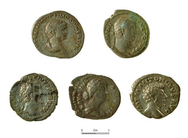 Roman coins issued by Mark Antony found in Welsh field