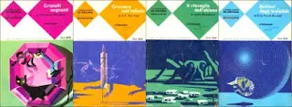 Le copertine di alcuni volumi della Collana I Capolavori di Urania
