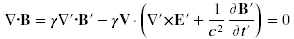 transformed third Maxwell equation