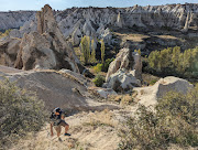Climbing out of Love Valley and heading toward Goreme