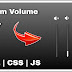 Build a Custom Modern Volume Slider using HTML CSS and JS